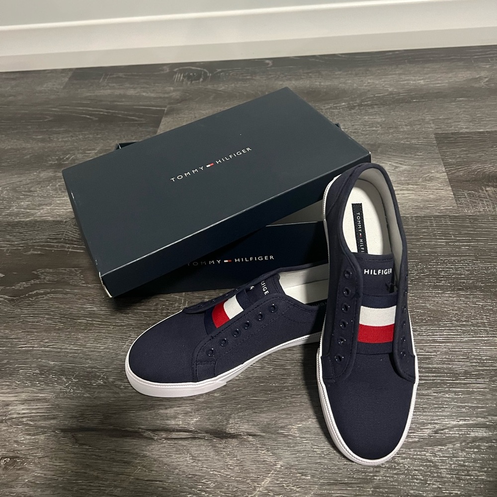 Tommy Hilfiger Blue Canvas Sneakers